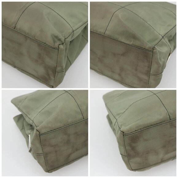 PRADA Tote Bag Nylon Khaki Auth bs27651 - Picture 16 of 16